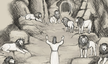 Daniel in the Lions' Den Digital download printable art